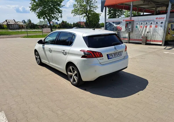 samochody osobowe Peugeot 308 cena 39900 przebieg: 195000, rok produkcji 2018 z Konin